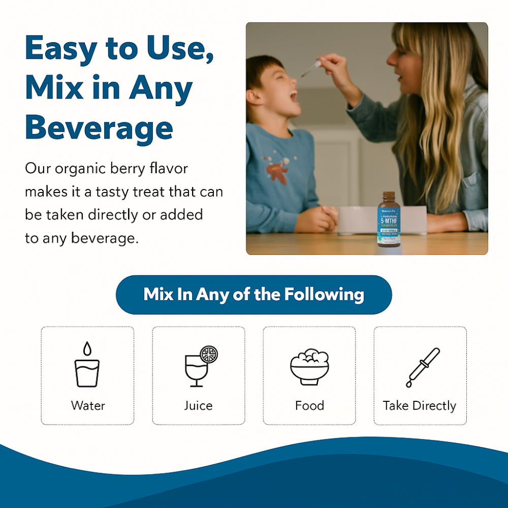 Nature's Fix™ - Kids Methylfolate Plus B12 Cofactor