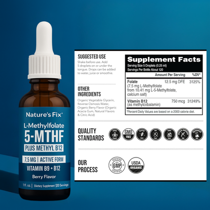 Nature's Fix™ - Liquid Methylfolate Plus B12 Cofactor