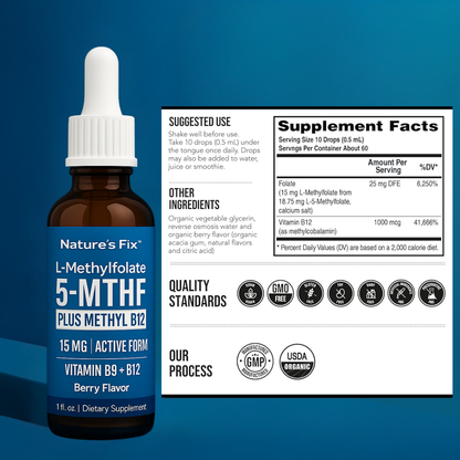 Nature's Fix™ - Liquid Methylfolate Plus B12 Cofactor